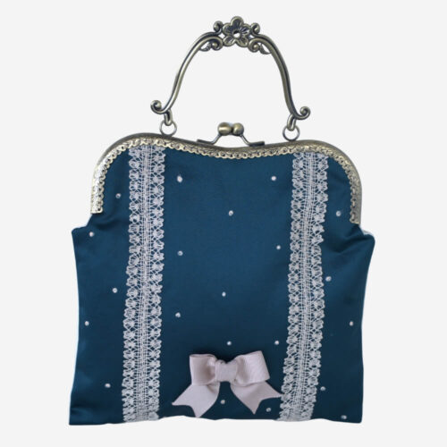 Bolso Princesa, bolso hecho a mano con Encaje de Camariñas blanco | Ondas do Mar